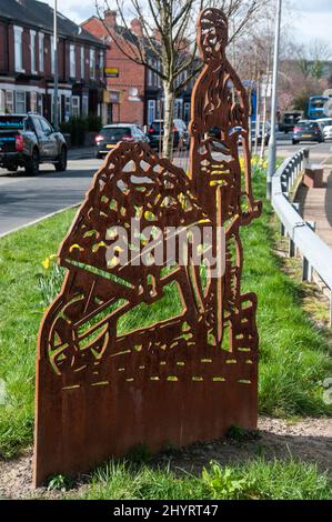 Intorno al Regno Unito - Una gita di un giorno a Worsley, Greater Manchester, Regno Unito dopo l'ascesa del canale Bridgewater Foto Stock