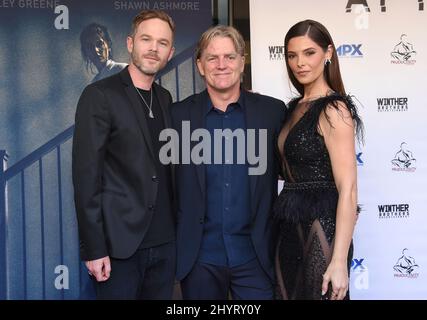 Shawn Ashmore, Peter Winther e Ashley Greene arrivo al €˜Aftermath' Los Angeles Premiere al Landmark Theatre il 03 agosto 2021 a Westwood, CA. Foto Stock