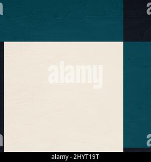 Arte astratta di forme geometriche con texture colorata Foto Stock