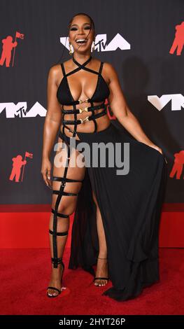 Ashanti ai 2021 MTV Video Music Awards tenutisi al Barclays Center il 12 settembre 2021 a Brooklyn, NY Foto Stock