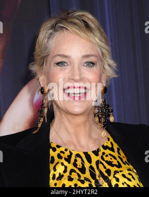 Sharon Stone partecipa al 'The Eyes of Tammy Fay' New York Premiere tenuto al SVA Theatre il 14 settembre 2021 a New York City, NY Foto Stock