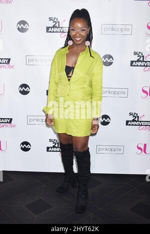 Alicia Holden alla Supermodel Unlimited Magazine 21st Anniversary Celebration tenutasi ad Avalon Hollywood il 9 ottobre 2021 a Hollywood, CA. Foto Stock