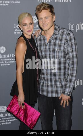 Heidi Montag e Spencer Pratt in arrivo al 4th Annual Pink Party, tenutosi a Hanger 8 presso l'aeroporto di Santa Monica, Los Angeles. *** Didascalia locale *** Foto Stock