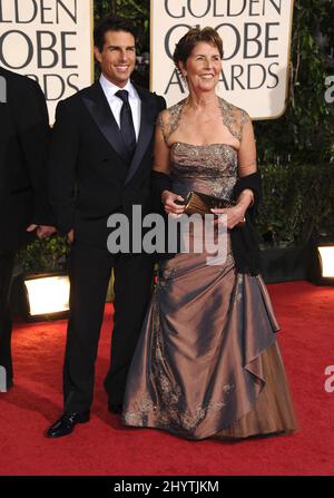 Tom Cruise e madre Mary Lee Mapother al Golden Globe Awards 66th al Beverly Hilton Hotel. Foto Stock