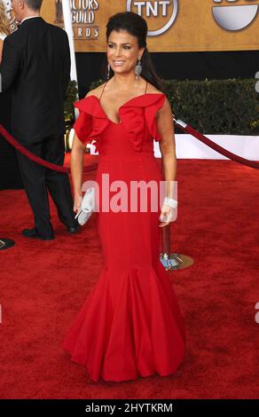 Paula Abdul partecipa al 15th Annual Screen Actors Guild Awards, tenutosi presso il Shrine Auditorium di Los Angeles. Foto Stock