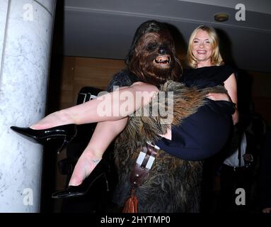 Jaime King e Chewbacca partecipano allo Screening di Los Angeles dei 'fanboys'. Foto Stock