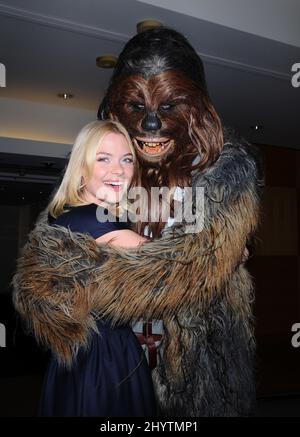 Jaime King e Chewbacca partecipano allo Screening di Los Angeles dei 'fanboys'. Foto Stock