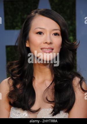 Ziyi Zhang al Vanity Fair Oscar Party 2009 tenuto presso il Sunset Tower Hotel a West Hollywood. Foto Stock