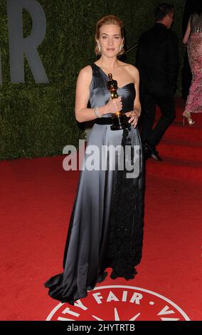 Kate Winslet al Vanity Fair Oscar Party 2009 tenuto presso il Sunset Tower Hotel a West Hollywood. Foto Stock