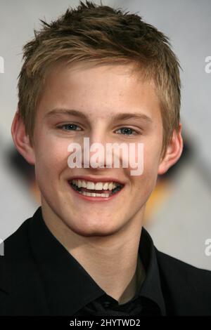 Alexander Ludwig alla prima mondiale "Race to Witch Mountain" tenutasi al Teatro El Capitan, California. Foto Stock