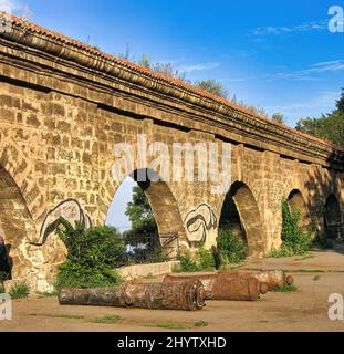 Alcuni dettagli architettonici della bella città di Odessa, Ucraina Foto Stock