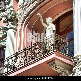 Alcuni dettagli architettonici della bella città di Odessa, Ucraina Foto Stock