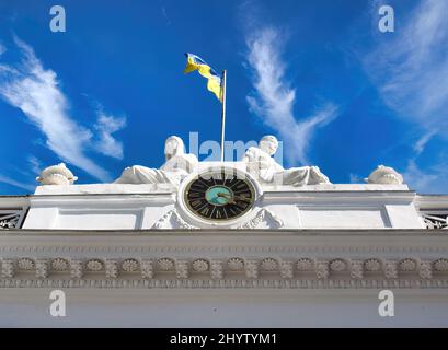 Alcuni dettagli architettonici della bella città di Odessa, Ucraina Foto Stock