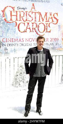 Colin Firth ad una fotocall per il film di Disney, 'A Christmas Carol', al Festival annuale del Cinema di Cannes 62nd a Cannes, Francia Foto Stock