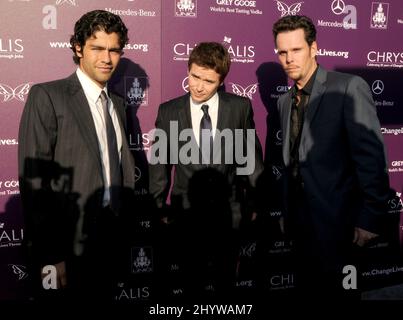 Adrian Grenier, Kevin Connolly, Kevin Dillon al 8th annuale Chrysalis Butterfly Ball benefit a Los Angeles. Foto Stock