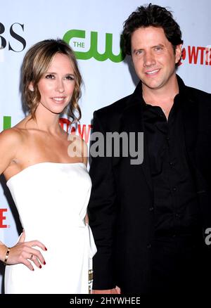 Jennifer Love Hewitt e Jamie Kennedy arrivano al .Summer 2009 TCA Party-CBS-SHOWTIME-CW, Huntington Library, Pasadena, California. Foto Stock