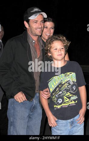Luke Perry e il figlio Jack Perry a Santa Monica, California Foto Stock