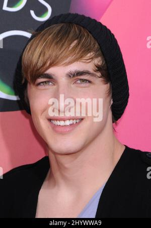 Kendall Schmidt di Big Time Rush arriva al Kid's Choice Awards 23rd di Nickelodeon a Westwood, Los Angeles. Foto Stock