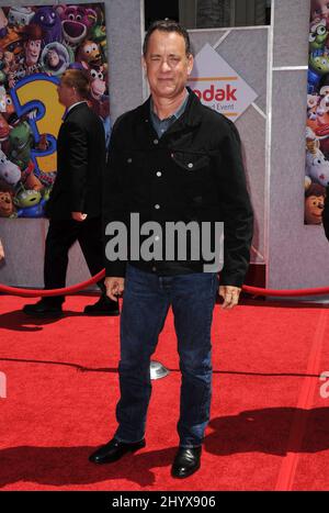 Tom Hanks durante il 'Toy Story 3' Los Angeles Premiere tenuto al Teatro El Capitan, Los Angeles, California Foto Stock