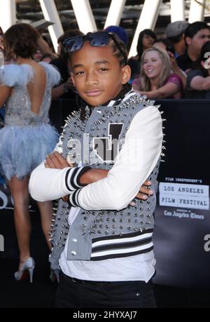 Jaden Smith alla prima di 'The Twilight Saga: Eclipse' come parte del Los Angeles Film Festival tenuto al Nokia Theatre di Los Angeles, USA. Foto Stock