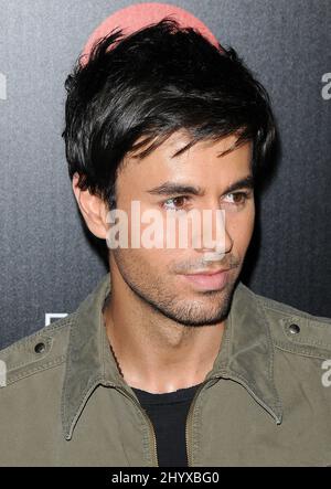 Enrique Iglesias durante il lancio della sua esclusiva versione deluxe di 'Euphoria' tenuta a 'My House', California Foto Stock