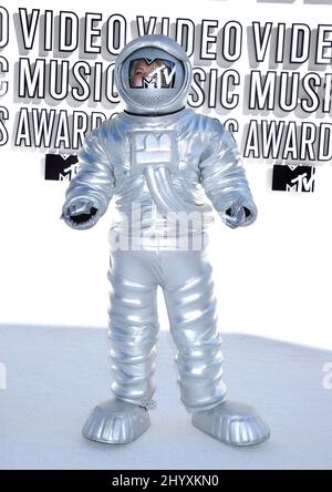 MTV Moon Man arriva per i 2010 MTV Video Music Awards tenuti al Nokia Theatre L.A. Live, California Foto Stock