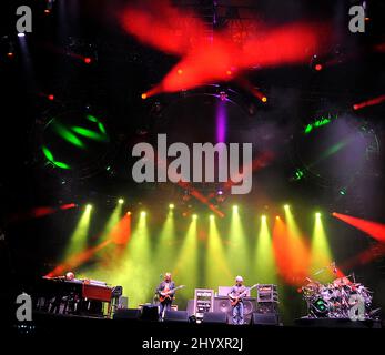 Page McConnell, Trey Anastasio, Mike Gordon, Jon Fishman e Phish all'Austin City Limits Music Festival che si tiene presso lo Zilker Park di Austin, Texas Foto Stock