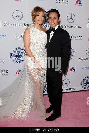 Jennifer Lopez e Marc Anthony al Carousel of Hope Ball annuale 32nd tenuto al Beverly Hilton di Beverly Hills, California. Foto Stock