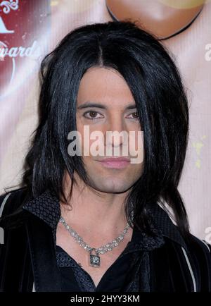 Criss Angel ai 2010 American Country Music Awards di Las Vegas Foto Stock