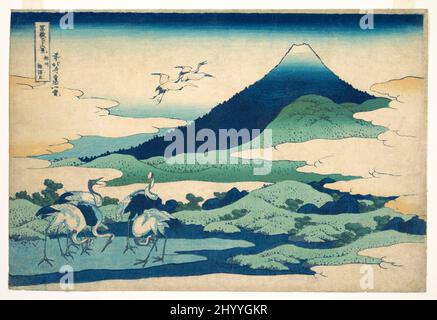 'Umezawa Manor nella provincia di Sagami; dalla serie trentasei viste del Monte Fuji (Fugaku sanjūrokkei, Sōshū Umezawa zai). Katsushika Hokusai. c1830–32 . Foto Stock