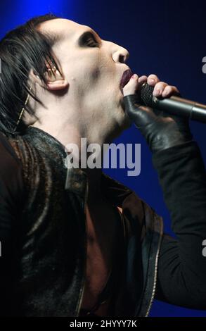 Milano Italia 2003-12-10 : concerto dal vivo della cantante Marilyn Manson al Mazda Palace Foto Stock