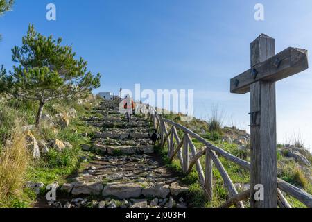 Chiesa di San Costanzo nella penisola sorrentina Foto Stock