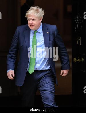 Londra, Regno Unito. 15th Mar 2022. Il primo ministro britannico Boris Johnson dà il benvenuto a Maddalena Andersson, primo ministro svedese, per colloqui a Downing Street. Credit: Imagplotter/Alamy Live News Foto Stock