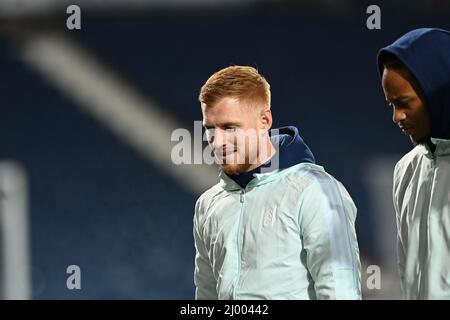 Harrison Reed #6 di Fulham arriva agli Hawthornes Foto Stock