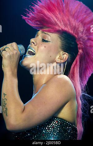 La cantante americana Pink Foto Stock