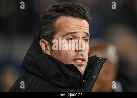 West Bromwich, Regno Unito. 15th Mar 2022. Marco Silva manager di Fulham durante il gioco Credit: News Images /Alamy Live News Foto Stock