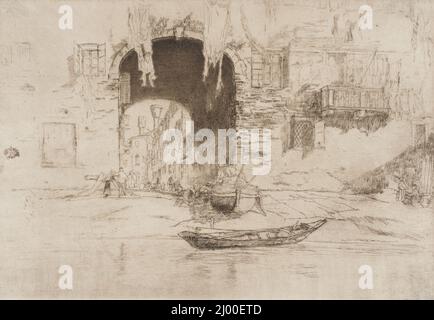 San Biagio. James Abbott McNeill Whistler (Stati Uniti, 1834-1903). Stati Uniti, 1880. Stampe; incisioni. Acquaforte Foto Stock