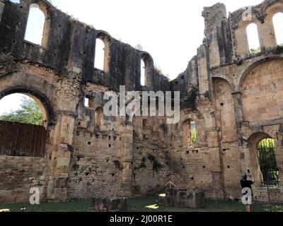 Bellissimo scatto della Cattedrale di San Benedetto (Alet Cathedral), Alet les bains, Aude, Francia Foto Stock