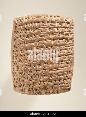 Tavoletta cuneiforme da un posto di commercio assiro. Anatolia, circa 1875-1840 a.C. Compresse. Argilla Foto Stock