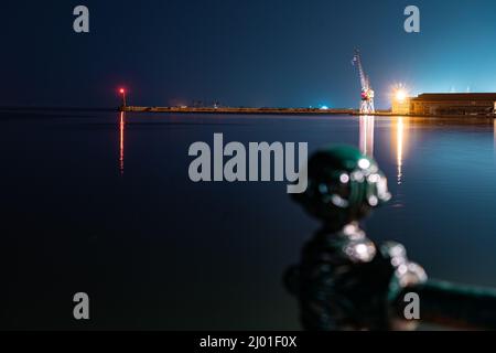 Thessaloniki viste urbane , durante la notte. Foto Stock