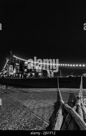 Thessaloniki viste urbane , durante la notte. Foto Stock