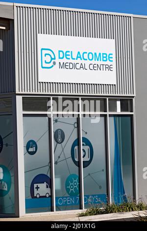 Ballarat Australia / Delacombe Medical Center situato presso il centro commerciale Delacombe Town Center. Foto Stock