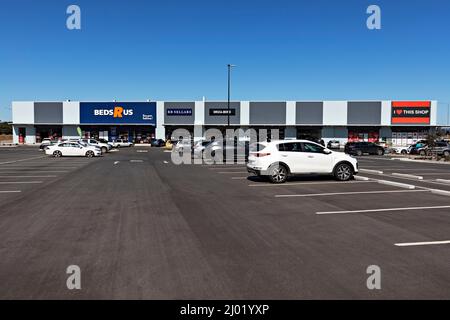 Ballarat Australia / negozi al dettaglio situati nel complesso commerciale del centro di Delacombe. Foto Stock