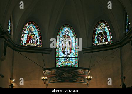 Chiesa di Sant Julia a Montseny nella regione Valles provincia orientale di Barcellona, Catalogna, Spagna Foto Stock