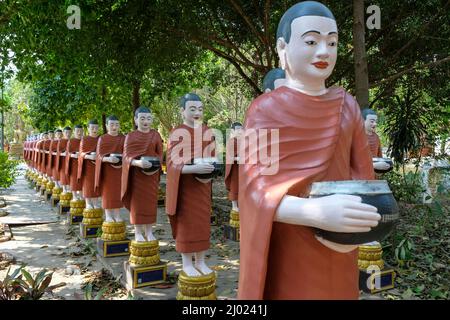 Siem Reap, Cambogia - 2022 febbraio: Il tempio di Wat Bo a Siem Reap il 9 febbraio 2022 in Cambogia. Foto Stock