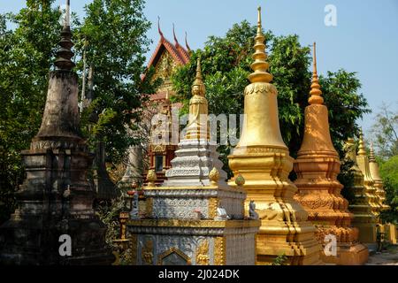 Siem Reap, Cambogia - 2022 febbraio: Il tempio di Wat Bo a Siem Reap il 9 febbraio 2022 in Cambogia. Foto Stock