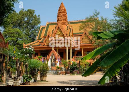 Siem Reap, Cambogia - 2022 febbraio: Il tempio di Wat Bo a Siem Reap il 9 febbraio 2022 in Cambogia. Foto Stock