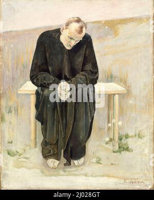 Quello disilluso. Ferdinand Hodler (Svizzera, 1853-1918). Svizzera, 1892. Dipinti. Olio su tela Foto Stock