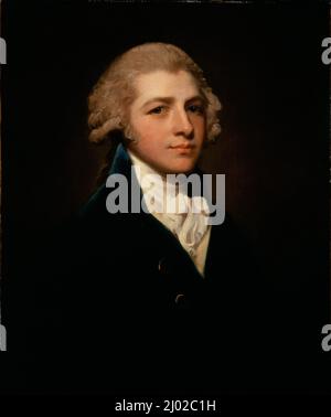 Ritratto di Richard Palmer. George Romney (Inghilterra, 1734-1802). Inghilterra, 1787. Dipinti. Olio su tela Foto Stock