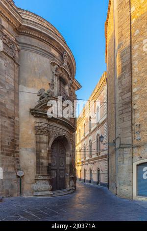 Chiesa di Santa Chiara, Caltagirone, Catania, Val di noto, Patrimonio dell'Umanità dell'UNESCO, Sicilia, Italia, Europa Foto Stock